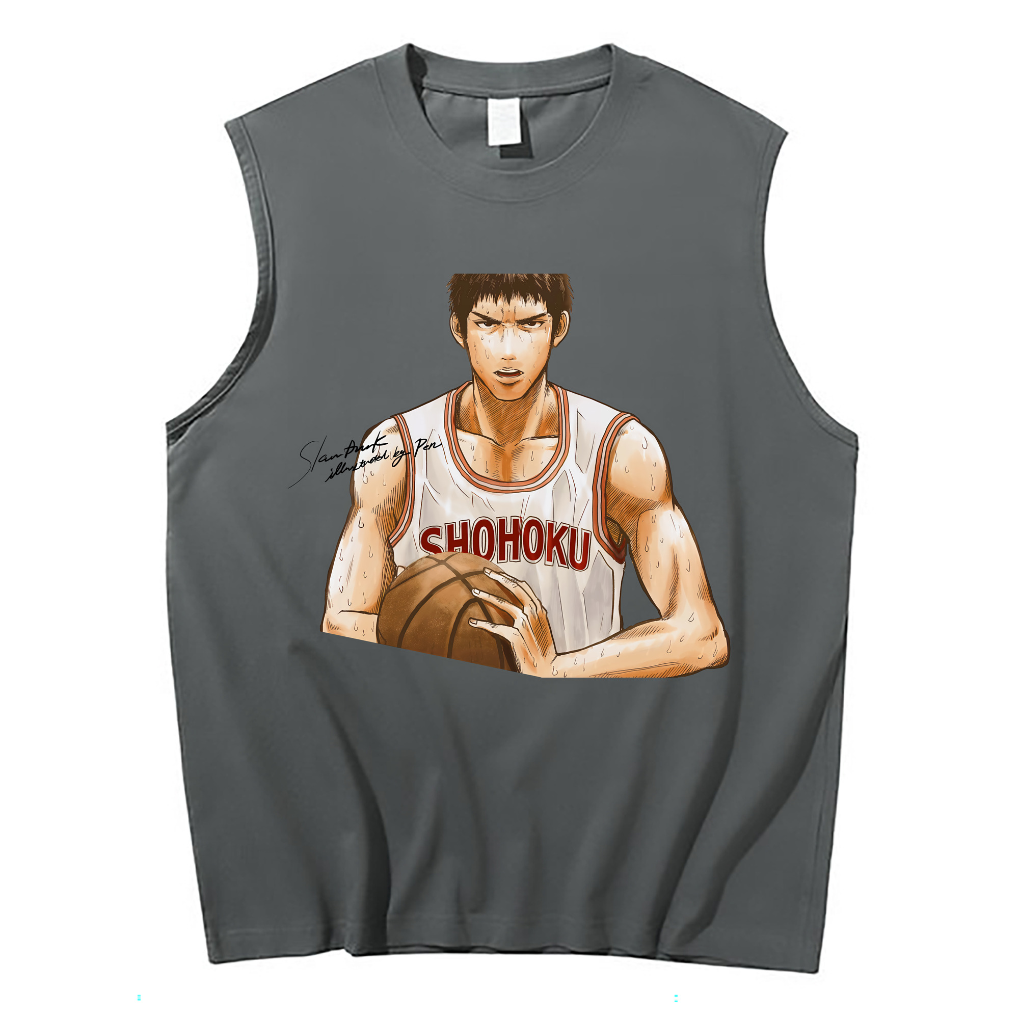 （画像用） SLAM DUNK／スラムダンク コットン100％タンクトップ（フロントプリント）